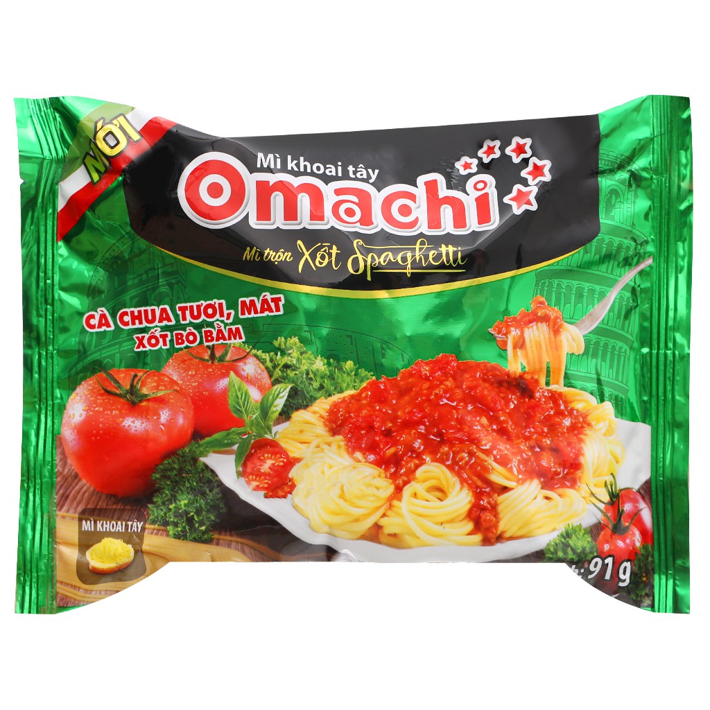 ⚡Date mới⚡Lốc 5 gói mì khoai tây Omachi xốt Spaghetti 91g | BigBuy360 - bigbuy360.vn