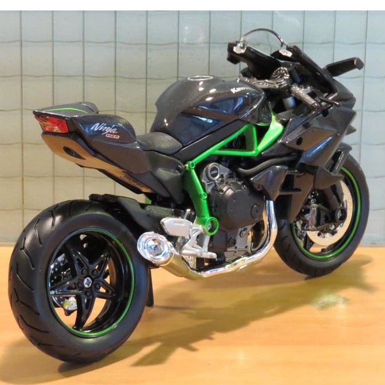 Xe Mô Hình Moto Kawasaki Ninja H2r Tỉ Lệ 1:12 - Đen - Maisto - 8696