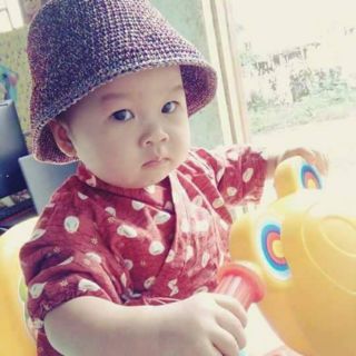Set mũ ajuma cho mẹ và bé