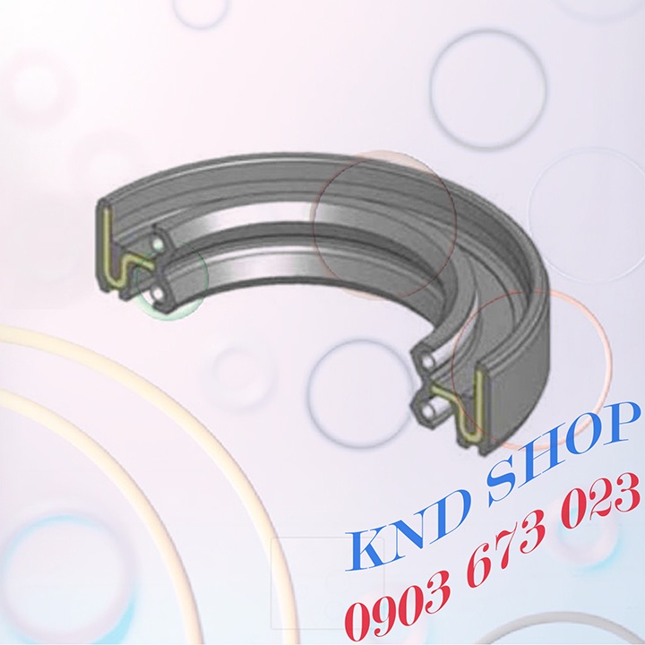 Phốt dầu 2 lò xo DC 47*57*7, Phốt chặn nhớt trục chuyên cho phụ tùng xe máy, xe ba gác, máy sản xuất công nghiệp