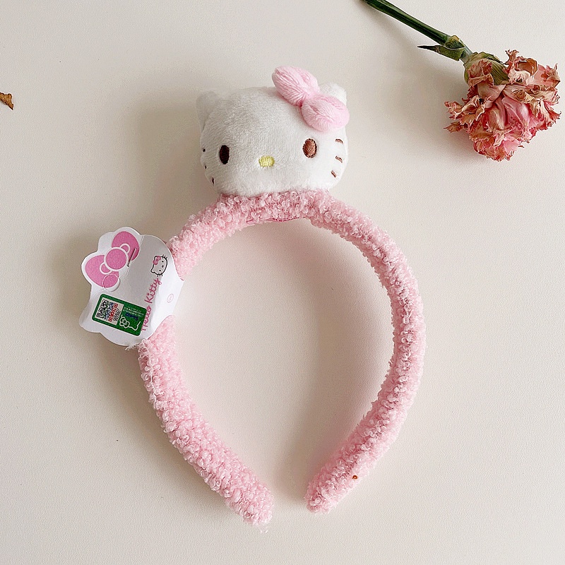 Kẹp Tóc hello kitty Bằng Lông Nhung Dễ Thương Xinh Xắn Cho Bé Gái