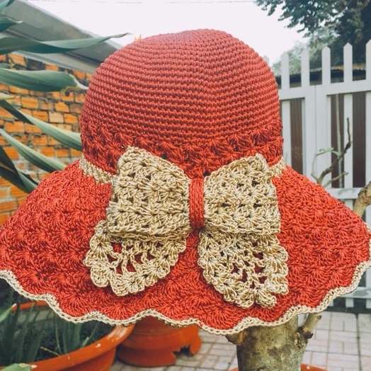 ⚡GIÁ SỐC⚡ NÓN HANDMADE RỘNG VÀNH MŨI SÒ SIÊU ĐẸP-AVS