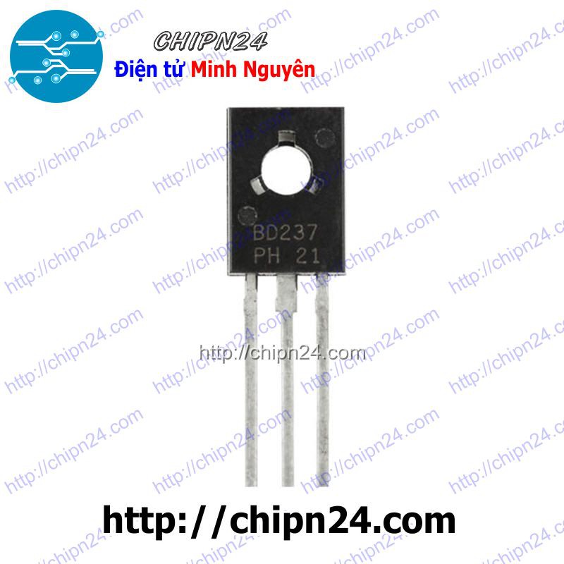 [3 CON] Transistor BD237 TO-126 NPN 2A 80V