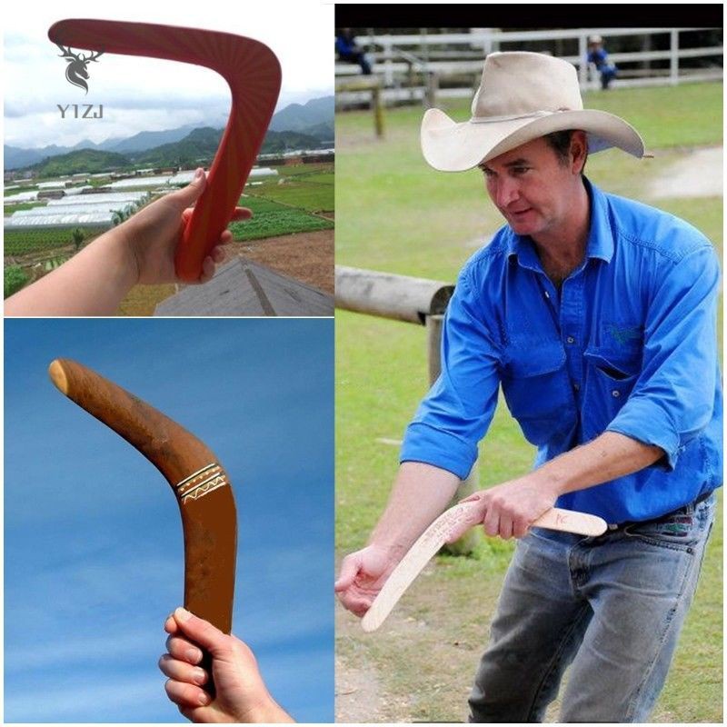 Boomerang đồ chơi bằng gỗ in hình Kangaroo Y1ZJ flycam