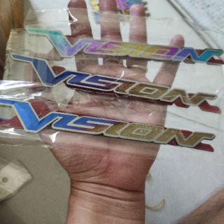 Cặp tem titan chữ vision