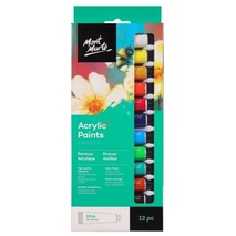 Màu Acrylic Mont Marte Set Bộ 12 màu 12ml