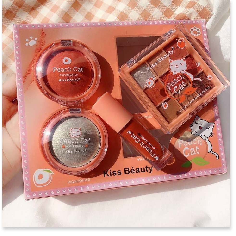 Sét Meckup Kiss Beauty Cat 4 món sang chảnh