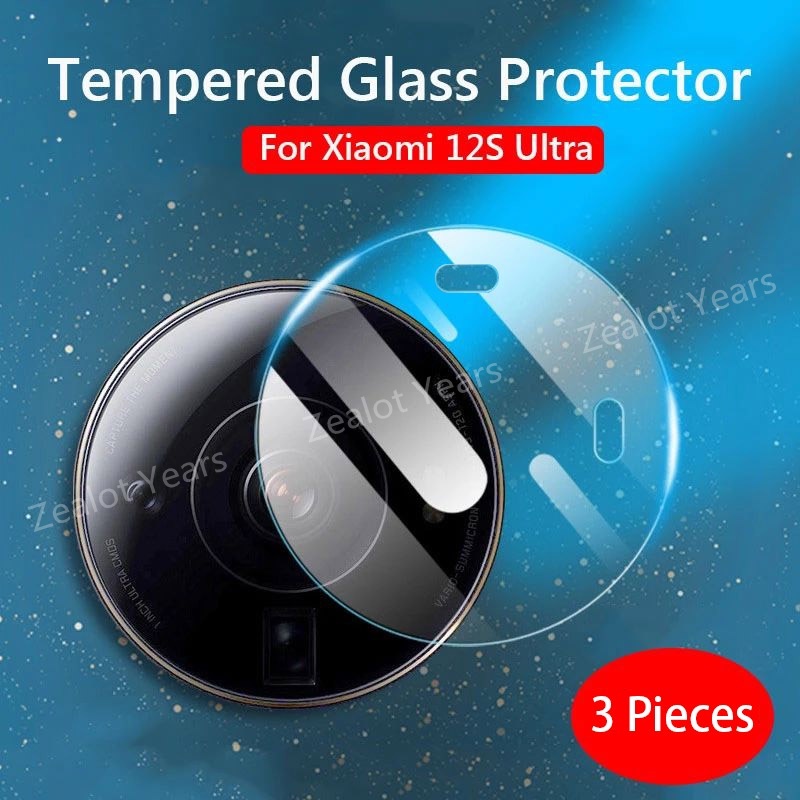 Kính Cường Lực 3D Trong Suốt Bảo Vệ Camera Cho Xiaomi 12S Ultra 5G 12SU Mi 12 S