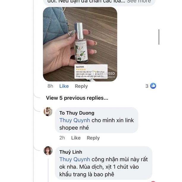 Nước hoa Pháp Fragonard hương hoa bưởi và hương hoa hồng 20ml đủ bill Pháp