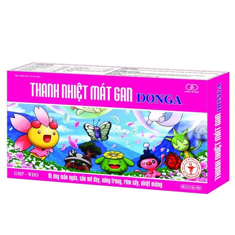 Thanh Nhiệt Mát Gan DongA hỗ trợ giảm các triệu chứng, sẩn mề đay, nóng trong, rôm sẩy, nhiệt miệng