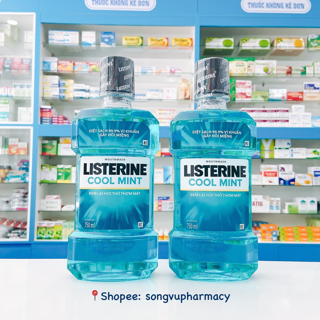 Nước Súc Miệng Listerine Hương Bạc Hà - Cool Mint 250ml