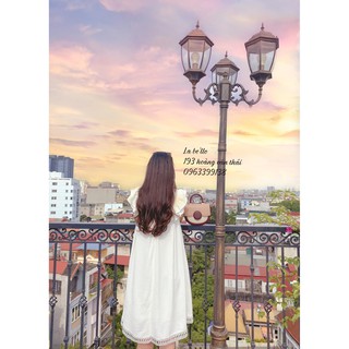 [Đồ đôi mẹ và bé] - Váy trắng dáng xuông
