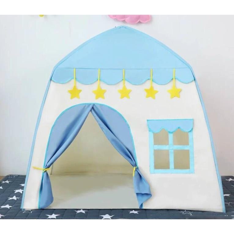 Lều cho bé ,lều công chúa hoàng tử cắm trại gồm 2 màu xanh hồng loại CAO CẤP (mẫu mới 2022)-1k-tkutrang
