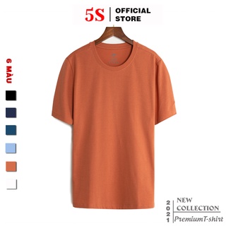 Áo Phông Nam Ngắn Tay 5S (6 Màu), Chất Liệu Cotton Mềm Mại, Thấm Hút, Kiểu Dáng Trẻ Trung, Năng Động (TSO21004)