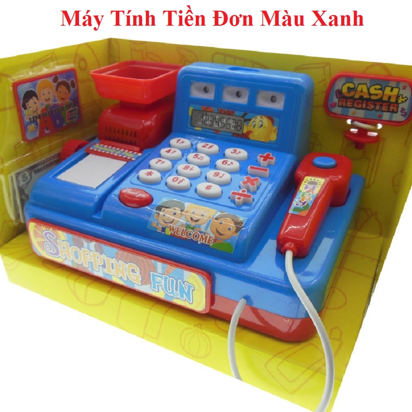 Máy Tính Tiền Siêu Thị Đa Năng, Có Nhạc Vui Nhộn, Màu Sắc Bắt Mắt, Giúp Bé Học Cách Giao Tiếp Mua Bán