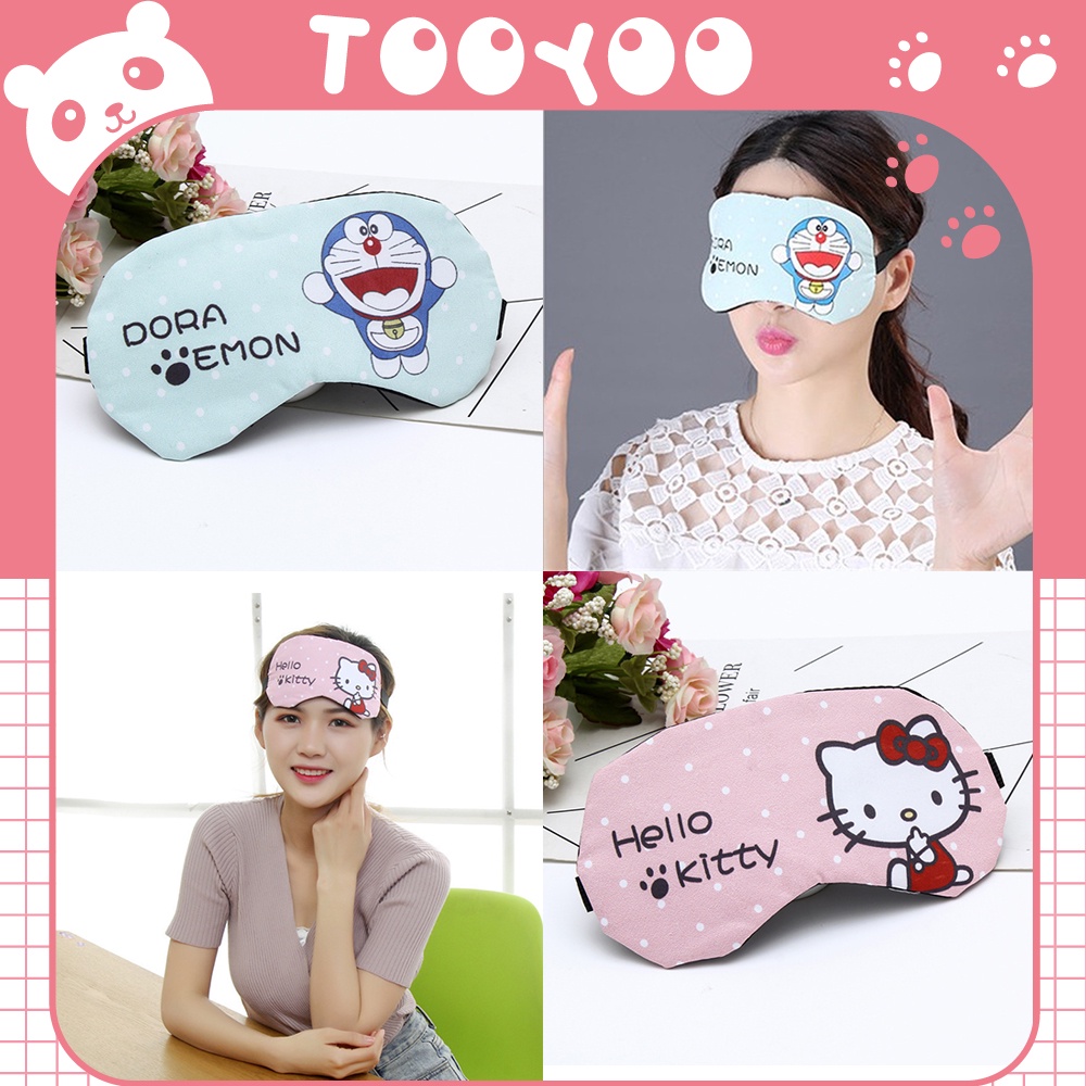 Bịt mắt ngủ doraemon, hello kitty dễ thương cute TooYoo TY0097