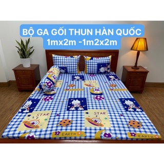 Giá sỉ bộ ga gối thun lạnh hàn quốc 1m-1m2x2m nệm 3-15cm