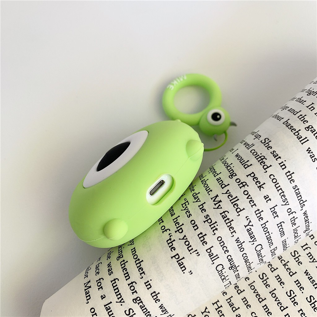 Vỏ silicon hình hoạt họa bảo vệ hộp đựng tai nghe không dây Airpods