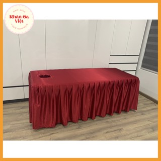 [Loại 1 Tốt Nhất] Drap/ Ga Phi Lụa Spa, Ga Phi Lụa Giường Gội Đầu May Đo Theo Kích Thước