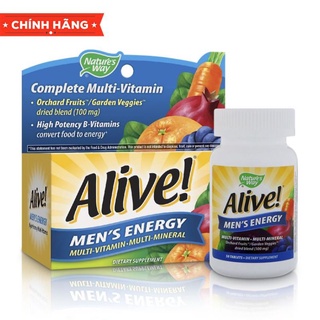 Alive Men Energy 50v MULTIVITAMIN HỖ TRỢ HẤP THỤ DINH HƯỠNG