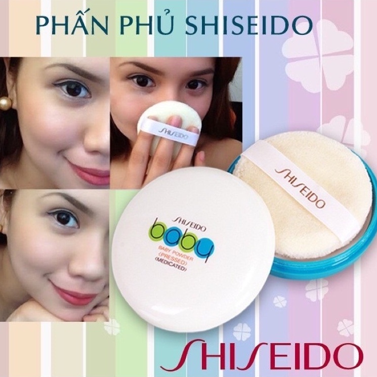 Phấn phủ kiềm dầu Shiseido Baby Powder Pressed Nhật Bản - Hộp 50g