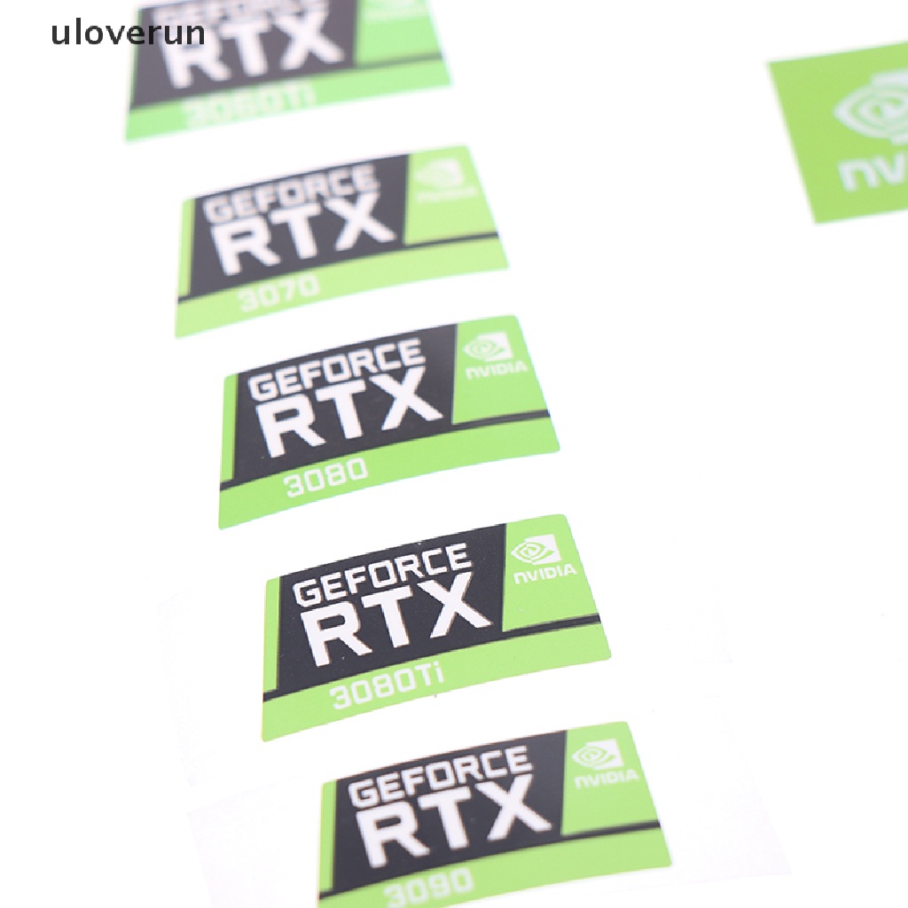 Nhãn Dán Trang Trí laptop uloverun RTX 3090TI 3080TI 3070 3060