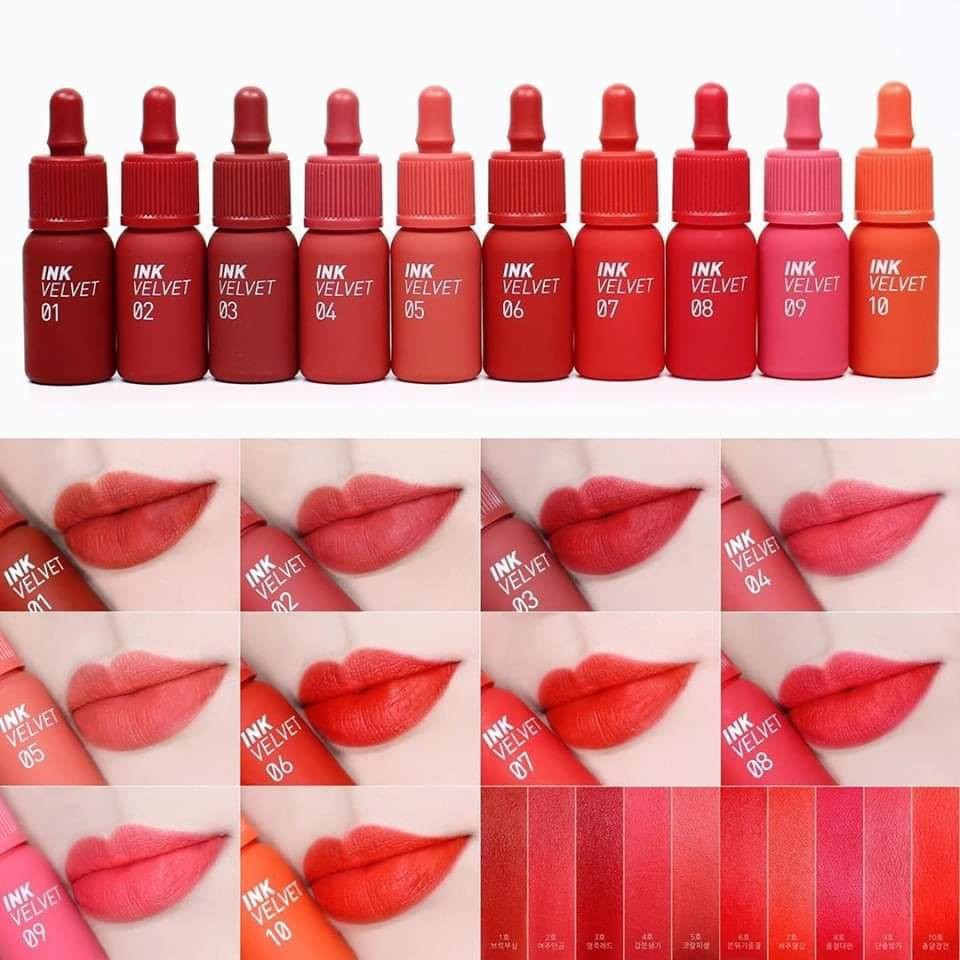 SON KEM LỲ PERI'S INK VELVET 01-10 (NEW 2019)