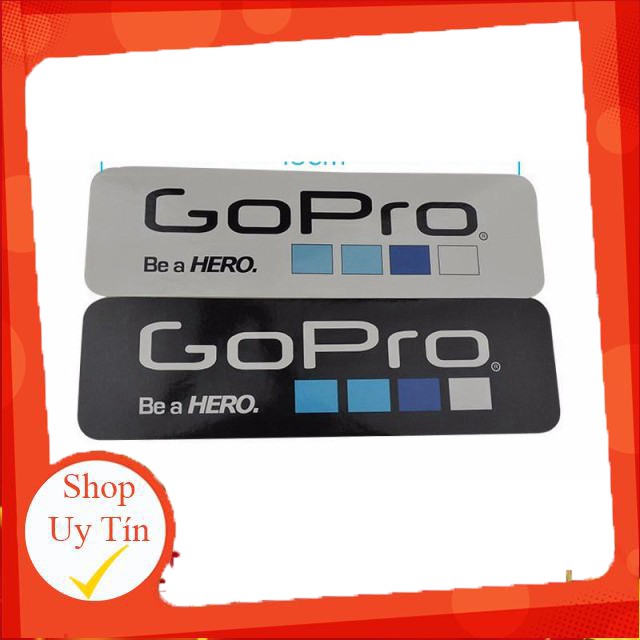 [SALEOFF] Bộ 6 Miếng dán Logo Gopro đẹp mắt, miếng dán camera hành trình logo gopro, phụ kiện camera hành trình ..