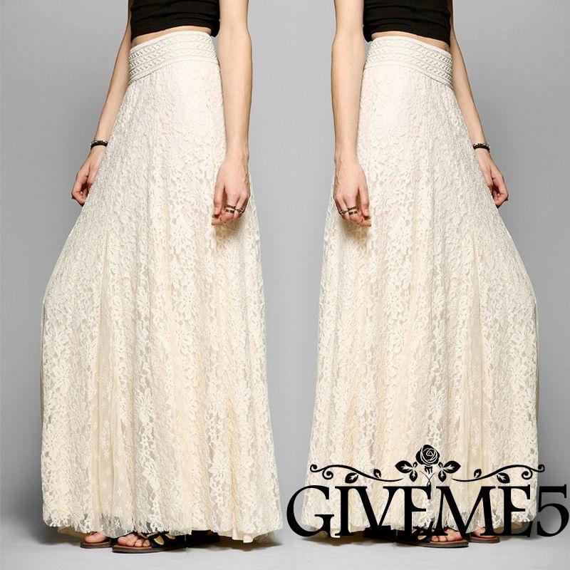 Chân váy dài dáng chữ A phong cách Digan Boho thời trang cho nữ