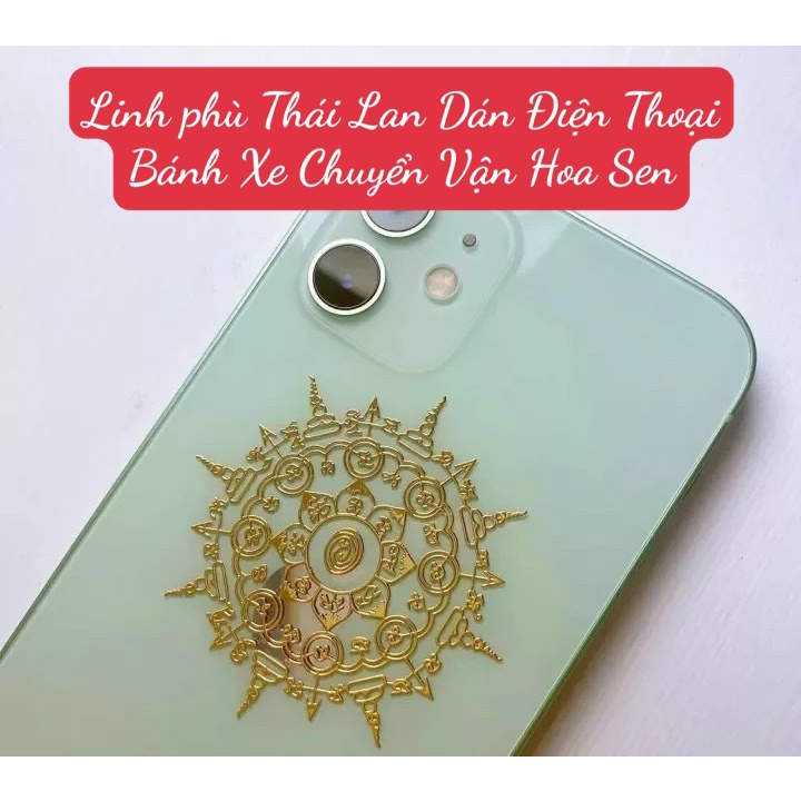 Linh Phù Dán Điện Thoại Thái Lan Hồ Ly 9 đuôi -Kinh 5 Dòng-Thần NanaThong Phù hợp cho nhiều dòng máy