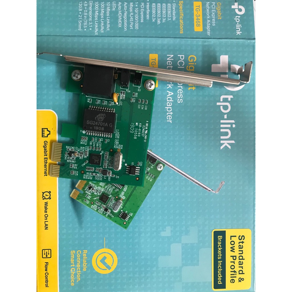 Thiết bị CARD Mạng Tplink TG-3468 Gigabit PCI Express - Hàng Chính Hãng