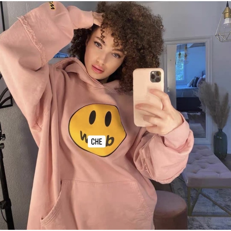 Áo Hoddie nữ, Áo Hoddie nam nữ in hình mặt cười, 3 màu form rộng dài kiểu dáng Hàn Quốc uzzlang | BigBuy360 - bigbuy360.vn