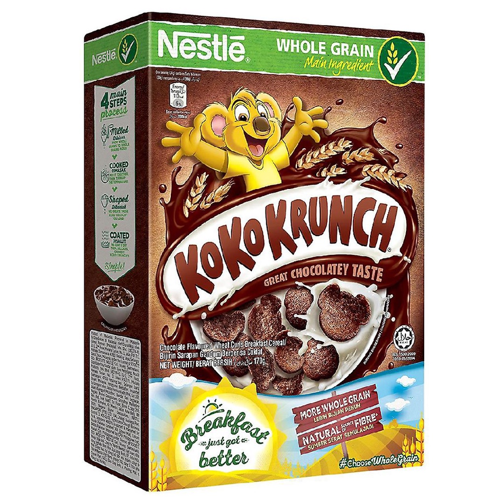 Bánh Ăn Sáng Nestle KoKo Krunch 170G dùng cho bé từ 18 tháng trở lên