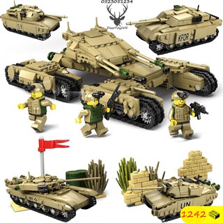 [1242CT-HỘP GIẤY] BỘ ĐỒ CHƠI XẾP HÌNH LẮP GHÉP XE TĂNG, OTO, ROBOT, THUYỀN, TRỰC THĂNG, XE SWAT