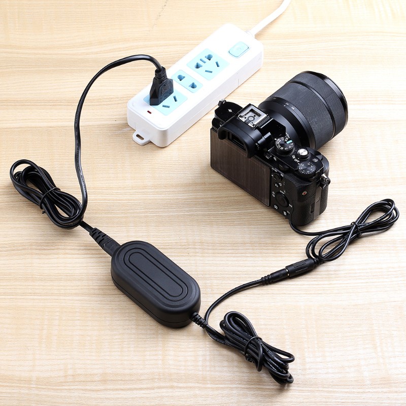 DOU NP-FW50 Battery Eliminator EU Plug Power Adapter for -Sony A5100 A6500 A6400 A6300 A6100 A6000 A5000 A7S2 A55 and more Cameras