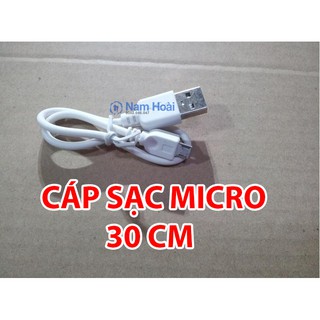 Cáp sạc Micro USB ngắn 30cm chất lượng cao