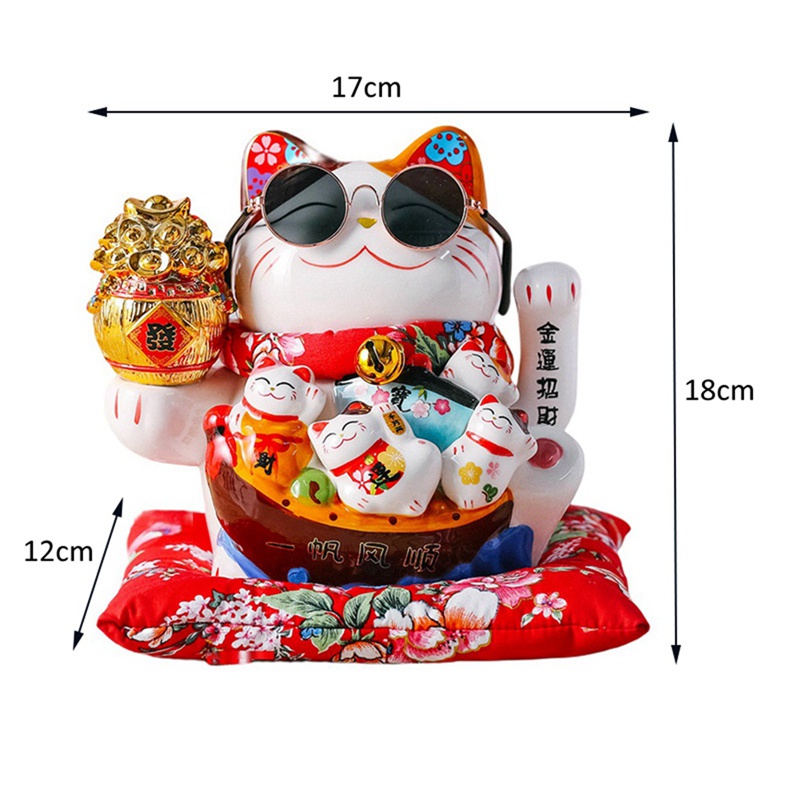 Ống Heo Tiết Kiệm Hình Chú Mèo May Mắn Đáng Yêu