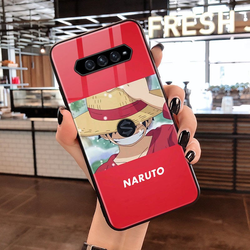 Ốp Lưng Mặt Kính Cường Lực In Hình Anime Naruto Cho Black Shark 4 | BigBuy360 - bigbuy360.vn