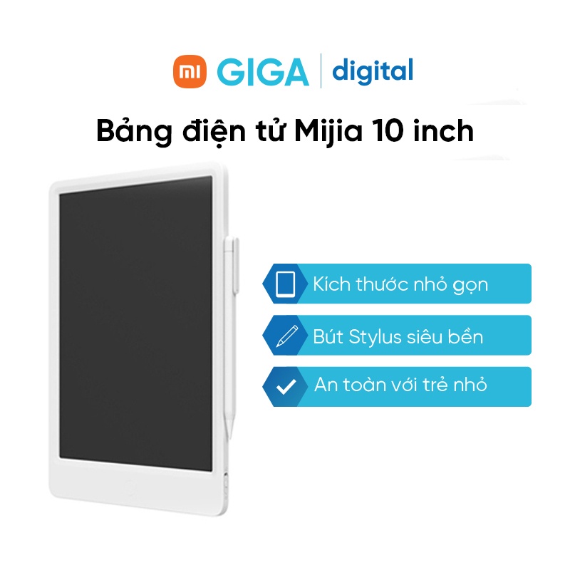 Bảng viết vẽ điện tử thông minh Xiaomi Mijia LCD 10 inch + bút cảm ứng công nghệ tự xoá - An toàn cho bé