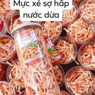 Mực xé sợi hấp nước cốt dừa
