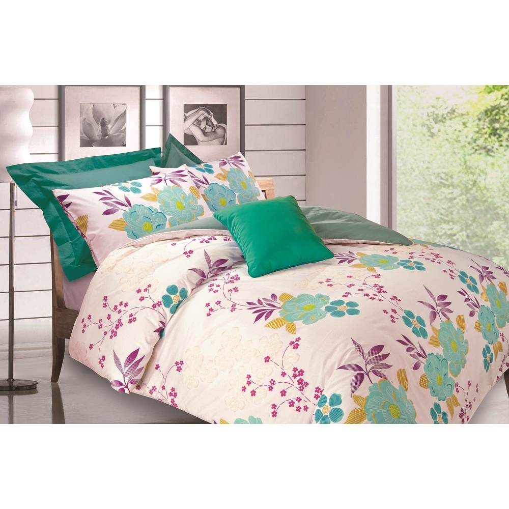 Bộ ga áo gối Cotton NV Cruise 1m6x2m +25cm
