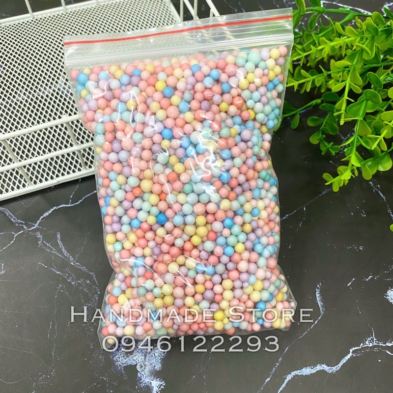Hạt xốp tone Pastel 2-4mm