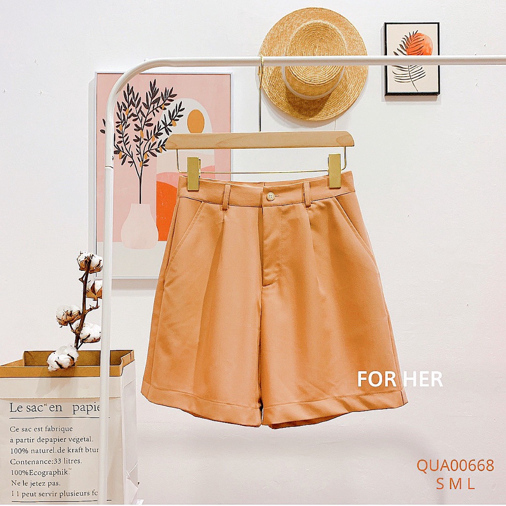Quần short cài nút QUA0066
