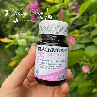 Viên sắt bầu Blackmores Pregnancy Iron 30 viên (Úc)