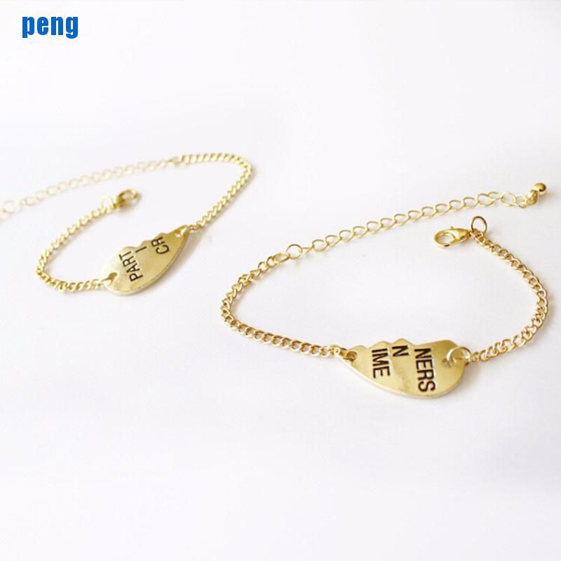 Set 2 Vòng Tay Mặt Mảnh Ghép Trái Tim Cho Tốt Nhất