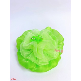 Cột Tóc Hoa Voan Cho Bé - Xanh