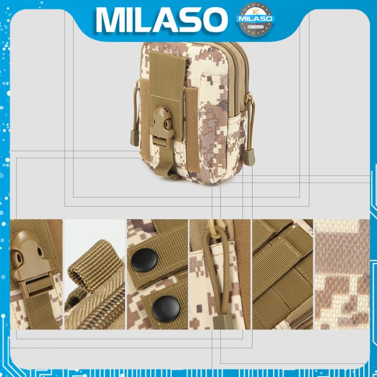 [Tặng móc iRing] Túi Du Lịch Chống Nước Nam Nữ MILASO Đeo Hông Đi Du Lịch, Xe Máy Nhiều Ngăn Đa Năng FB-001029-IR | BigBuy360 - bigbuy360.vn