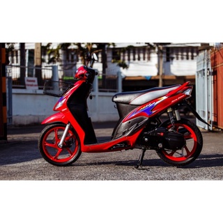 Tem Rời Mio Mx Dán Xe Đỏ - Tem Chuẩn Hình