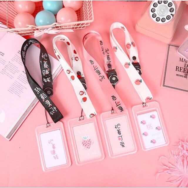 Thẻ Đeo Bảng Tên Học Sinh, Sinh Viên Nhựa Dẻo Trong + Dây Đeo