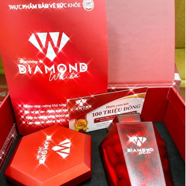 Viên uống trắng da Diamond White - Trắng Da gấp 3 lần Beauty Plus ❤ Mua 3 Tặng 2 Sữa Ong Chúa ❤ Free Ship